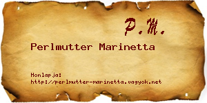 Perlmutter Marinetta névjegykártya